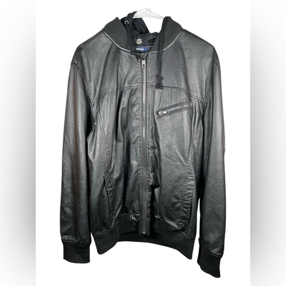 American Rag | Faux Leather Bomber Jacket - Picture 1 of 6